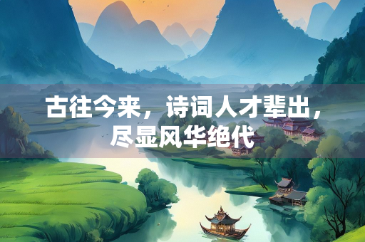 古往今来，诗词人才辈出，尽显风华绝代