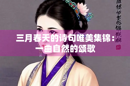 三月春天的诗句唯美集锦：一曲自然的颂歌