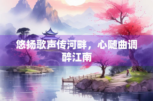 悠扬歌声传河畔，心随曲调醉江南