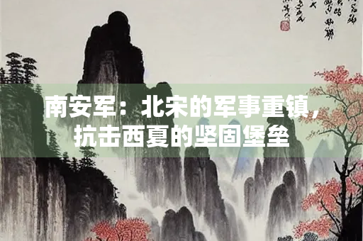 南安军：北宋的军事重镇，抗击西夏的坚固堡垒