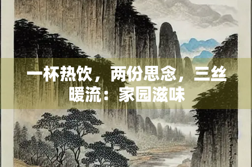 一杯热饮，两份思念，三丝暖流：家园滋味