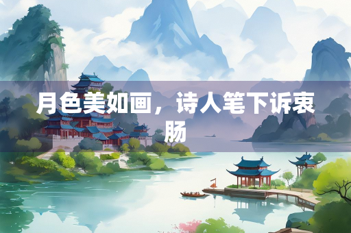 月色美如画，诗人笔下诉衷肠