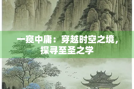 一窥中庸：穿越时空之境，探寻至圣之学