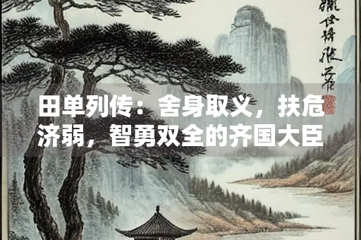 田单列传：舍身取义，扶危济弱，智勇双全的齐国大臣