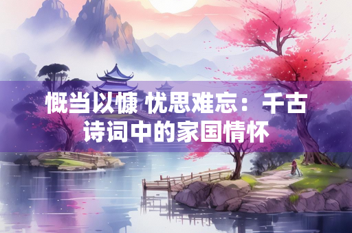 慨当以慷 忧思难忘：千古诗词中的家国情怀