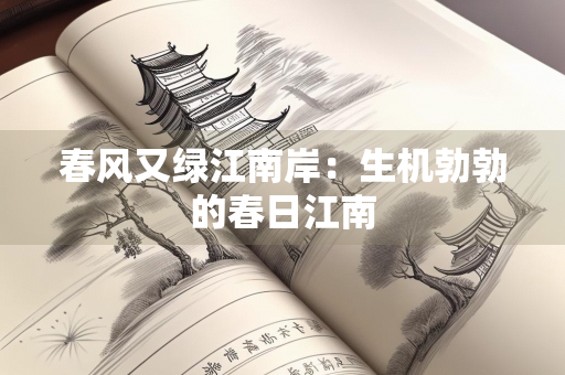 春风又绿江南岸：生机勃勃的春日江南