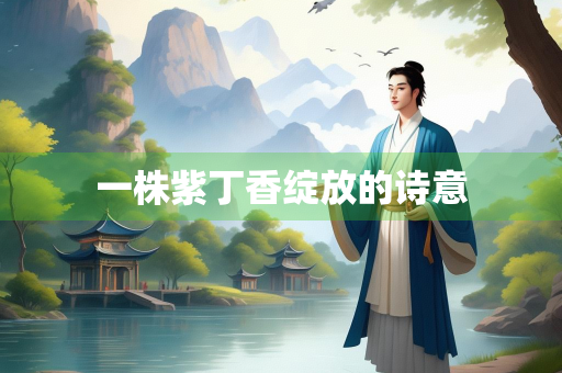一株紫丁香绽放的诗意