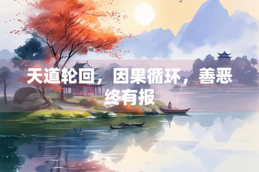 天道轮回，因果循环，善恶终有报