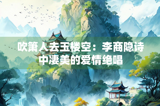 吹箫人去玉楼空：李商隐诗中凄美的爱情绝唱