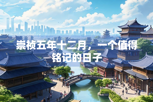 崇祯五年十二月，一个值得铭记的日子