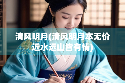清风明月(清风明月本无价近水远山皆有情)