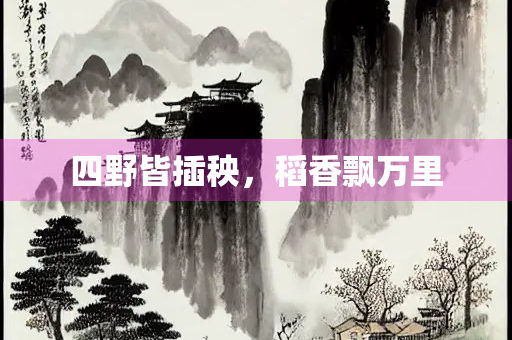 四野皆插秧，稻香飘万里
