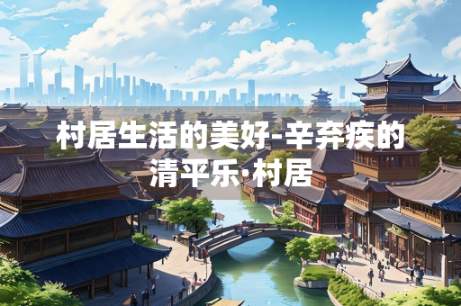 村居生活的美好-辛弃疾的清平乐·村居