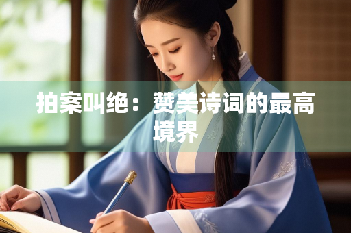 拍案叫绝：赞美诗词的最高境界