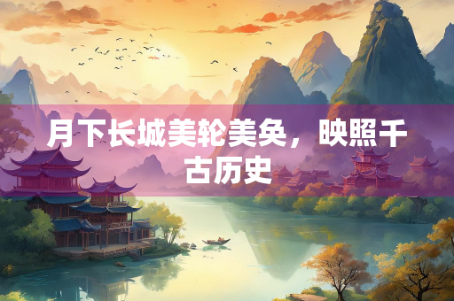 月下长城美轮美奂，映照千古历史
