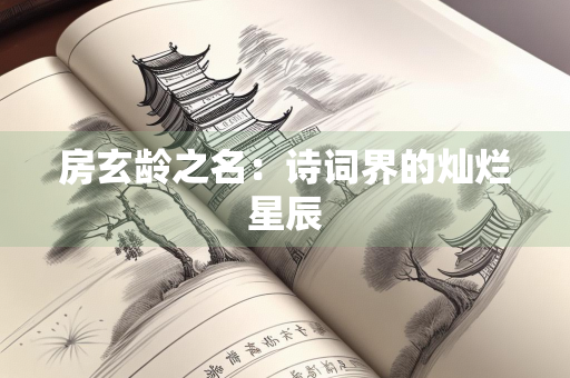 房玄龄之名：诗词界的灿烂星辰