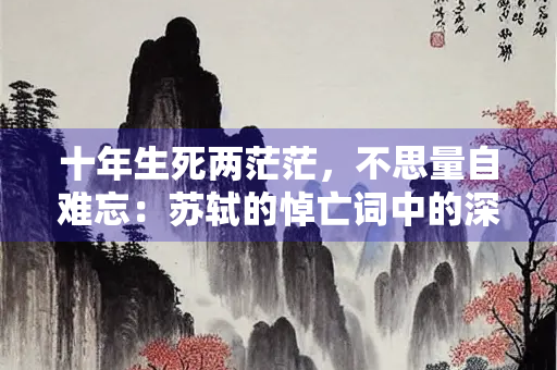十年生死两茫茫，不思量自难忘：苏轼的悼亡词中的深情诉说