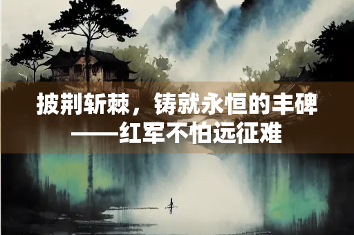 披荆斩棘，铸就永恒的丰碑——红军不怕远征难