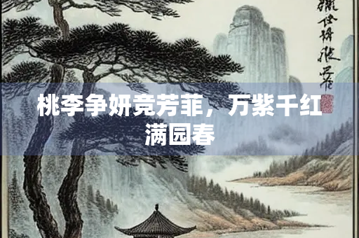桃李争妍竞芳菲，万紫千红满园春