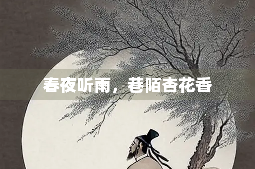 春夜听雨，巷陌杏花香