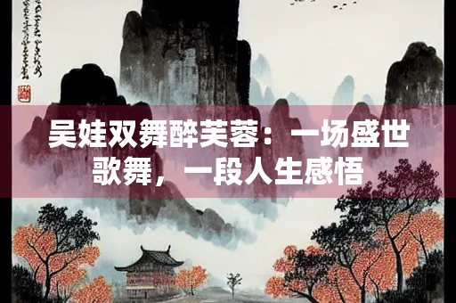 吴娃双舞醉芙蓉：一场盛世歌舞，一段人生感悟