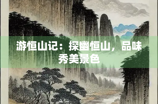 游恒山记：探幽恒山，品味秀美景色