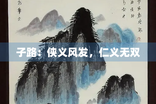 子路：侠义风发，仁义无双