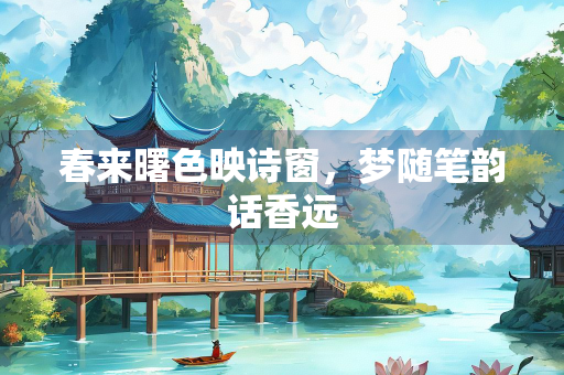 春来曙色映诗窗，梦随笔韵话香远