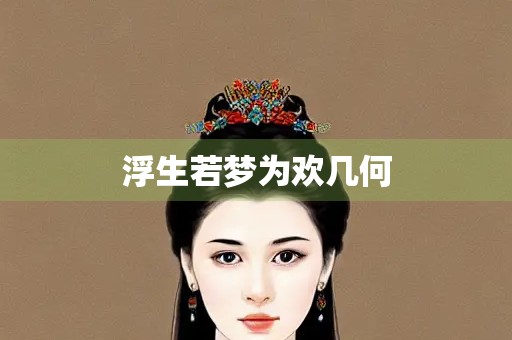 浮生若梦为欢几何