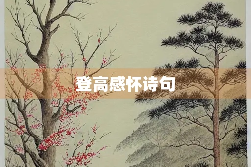 登高感怀诗句