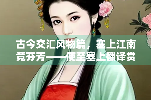 古今交汇风物篇，塞上江南竞芬芳——使至塞上翻译赏析