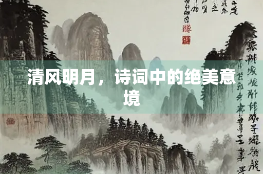 清风明月，诗词中的绝美意境