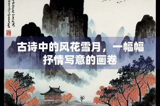 古诗中的风花雪月，一幅幅抒情写意的画卷