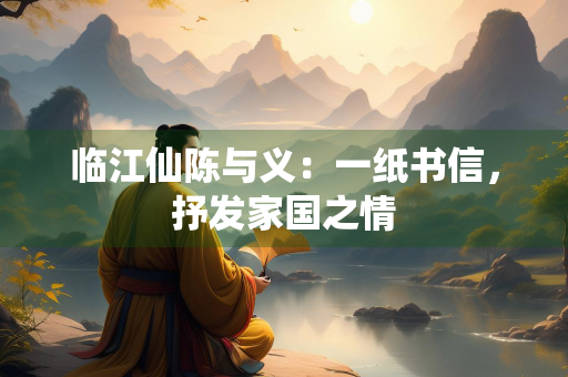 临江仙陈与义：一纸书信，抒发家国之情