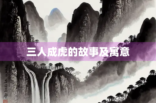 三人成虎的故事及寓意