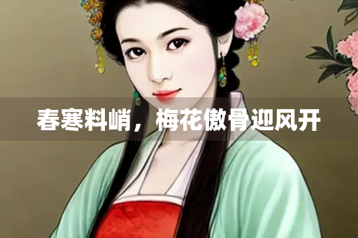 春寒料峭，梅花傲骨迎风开