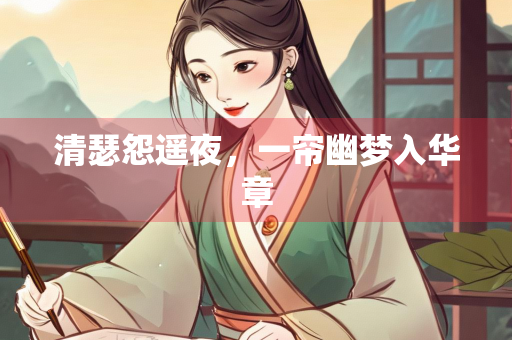 清瑟怨遥夜，一帘幽梦入华章