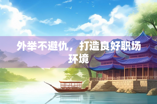 外举不避仇，打造良好职场环境