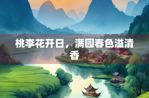 桃李花开日，满园春色溢清香