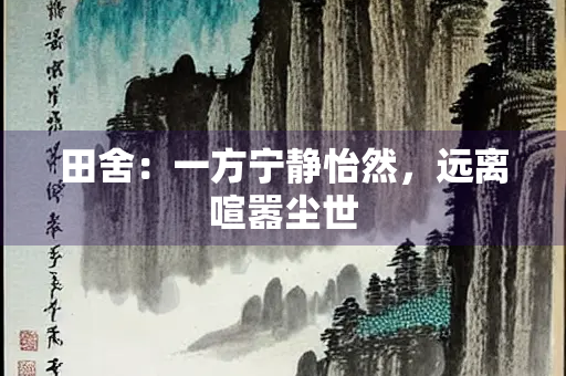 田舍：一方宁静怡然，远离喧嚣尘世