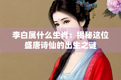 李白属什么生肖：揭秘这位盛唐诗仙的出生之谜
