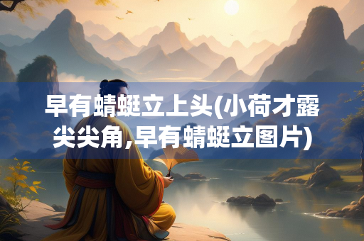 早有蜻蜓立上头(小荷才露尖尖角,早有蜻蜓立图片)
