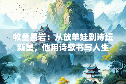 牧童吕岩：从放羊娃到诗坛新星，他用诗歌书写人生