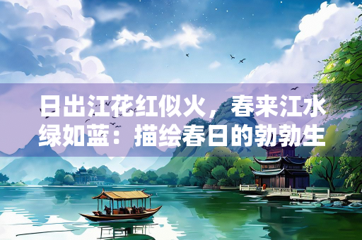 日出江花红似火，春来江水绿如蓝：描绘春日的勃勃生机
