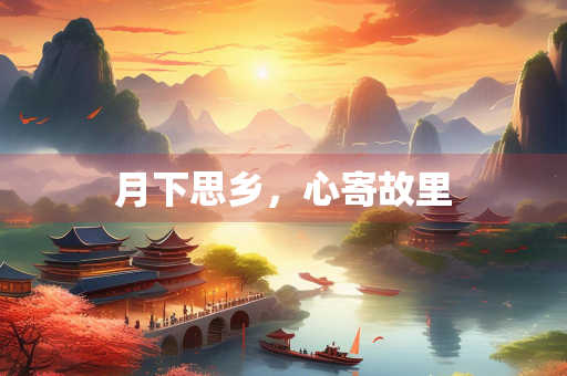 月下思乡，心寄故里