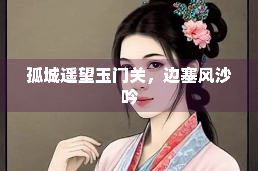 孤城遥望玉门关，边塞风沙吟