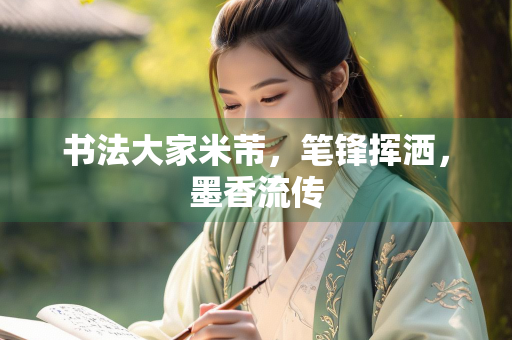书法大家米芾，笔锋挥洒，墨香流传