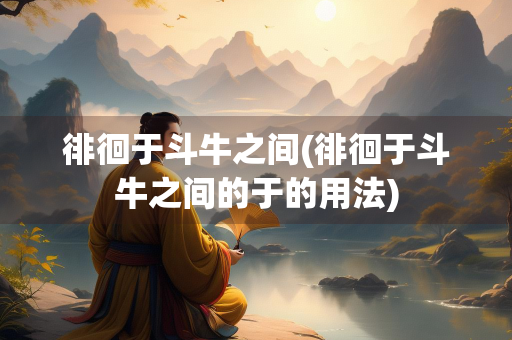徘徊于斗牛之间(徘徊于斗牛之间的于的用法)