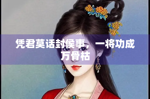 凭君莫话封侯事，一将功成万骨枯