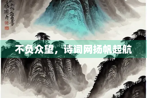 不负众望，诗词网扬帆起航
